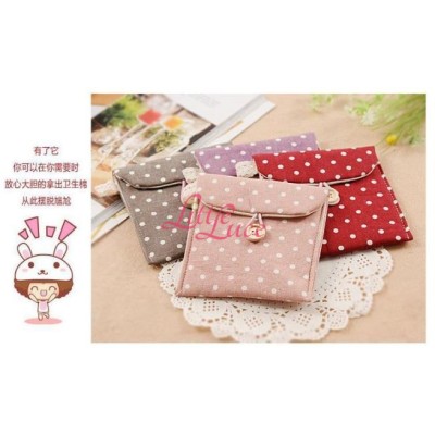 Tissue Pouch Polka Red